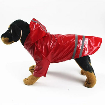 Ρούχα για σκύλους με κουκούλα Αδιάβροχα αντανακλαστικά λωρίδα για σκύλους αδιάβροχα μπουφάν Αδιάβροχα μπουφάν για εξωτερικούς χώρους Αναπνεύσιμα ρούχα για κουτάβια Αδιάβροχο