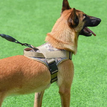 Голямо куче Тактическа каишка за гърди Жилетка за домашни любимци Светлоотразително въже за кучета Взривозащитено сцепление
