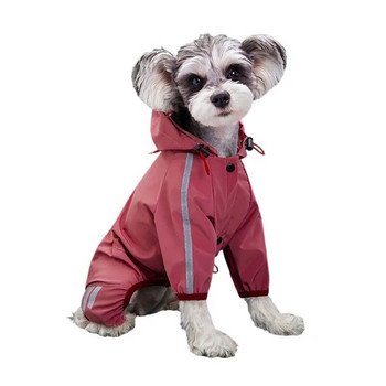 Дъждобран за кученца Водоустойчиви дрехи за кучета Чихуахуа Шнауцер Дъждобран за малки кучета Гащеризон Светлоотразителен дъждобран Аксесоари за кучета