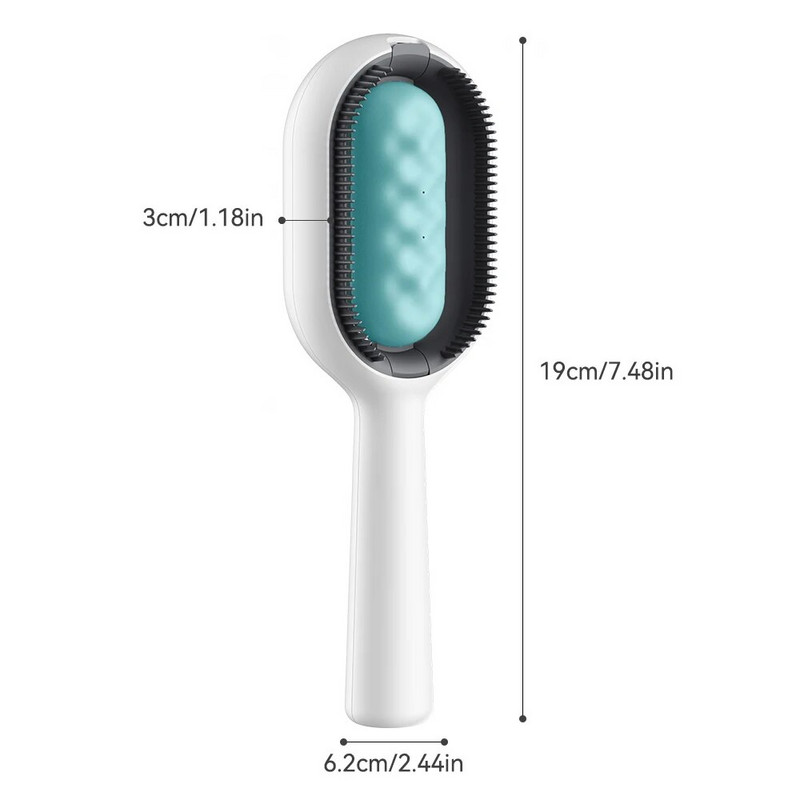 Kétoldalas szőrtelenítő kefék macskakutya kisállatápoló fésűvel víztartályos cicakefével gato accesorios artículos mascotas