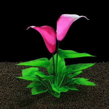 Ενυδρείο Τεχνητά φυτά λωτού Διακόσμηση Δεξαμενή ψαριών Εξωραϊσμός Διακοσμητικά με γρασίδι νερού Υδάτινα προσομοιωμένα φυτά λουλουδιών