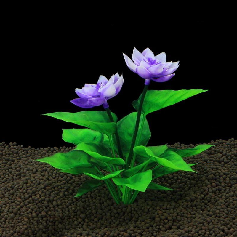Akvárium Umelé rastliny Lotus Dekorácia Akvárium Terénne úpravy Vodná tráva Ozdoby Vodné simulované kvety Rastliny Dodávky