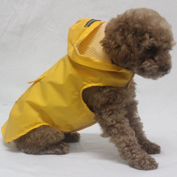 Дъждобран за кучета Малки големи кучета Водоустойчиви дрехи за домашни любимци Светлоотразителни дъждобрани за кучета Дъждобран с качулка Яке Чихуахуа