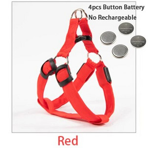 Reguliuojamas LED diržas šunims, USB įkraunamas, mirksintis naktinis saugos diržas, netraukiamas antkakliai, skirti mažiems ir vidutiniams šunims augintiniams Arnes Perro