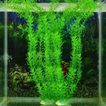 Υποβρύχια τεχνητά πλαστικά φυτά Διακόσμηση Ενυδρείο Δεξαμενή ψαριών Πράσινη Νερό Στολίδια από γρασίδι Προβολή ντεκόρ Προμήθειες για κατοικίδια