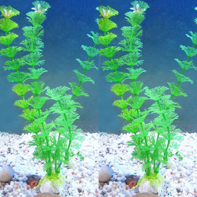 Underwater Artificial Plastic Plants Decoration Aquarium Fish Tank Green Water Grass Ornaments Viewing Decor Pet Supplies