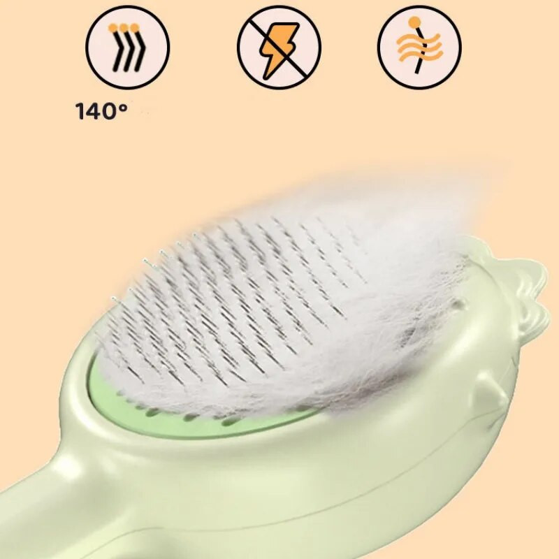 Kačių šukos Savaime išsivalančios kačių šepetys Šukos Naminių gyvūnų plaukų šalinimo priemonė Masažinis šunų šepetys Vienu paspaudimu Šukos katėms Plaukų mazgą atidarantys produktai naminiams gyvūnėliams