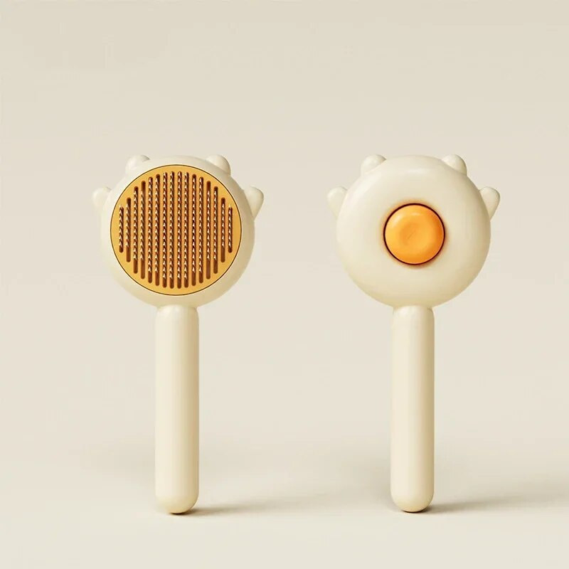 Naminių gyvūnėlių plaukų šalinimo šukos kačių šepetys Savaime išsivalantis šepetys katėms šunims Kiaušinio formos plaukų šalinimo priemonė grandiklis naminių gyvūnėlių priežiūros priemonė