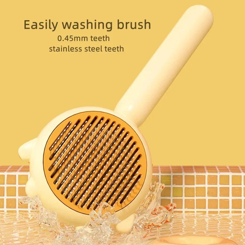 Naminių gyvūnėlių plaukų šalinimo šukos kačių šepetys Savaime išsivalantis šepetys katėms šunims Kiaušinio formos plaukų šalinimo priemonė grandiklis naminių gyvūnėlių priežiūros priemonė