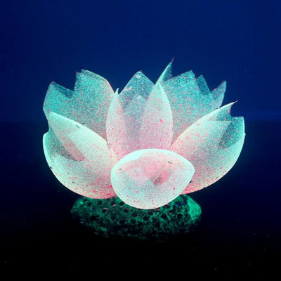 Ornament Decor Silicone Glow Artificial Fish Tank Aquarium Coral Bubble Plant