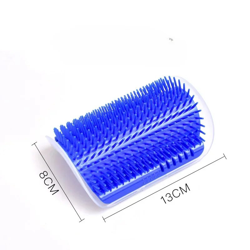 Kačių šukavimo priemonė su katžolėmis Minkšta kačių sienelės kampas masažo kačių šukavimo šepetys įtrina veidą kutenančiomis šukomis Gyvūnų priežiūros reikmenys