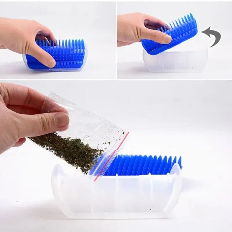 Naminių gyvūnėlių plaukų šalinimo masažo šukos Naminių gyvūnėlių šukos Nuimamas katės kampas draskymo trynimo šepetys Naminių gyvūnėlių priežiūros Valymo reikmenys Braškiklis