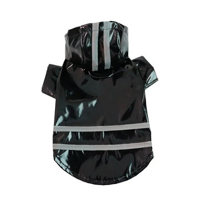 Vízálló kölyökkutya esőkabát kapucnival kistestű kutyáknak Kisállat esőkabát fényvisszaverővel és pórázsal, téli szabadtéri kutyaruhák