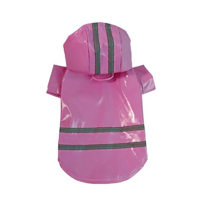 Vízálló kölyökkutya esőkabát kapucnival kistestű kutyáknak Kisállat esőkabát fényvisszaverővel és pórázsal, téli szabadtéri kutyaruhák