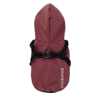 Šviesą atspindinti keturkojė vienspalvė striukė naminiams gyvūnėliams, lietpaltis su gobtuvu, šuniukų drabužiai, maži ir vidutiniai šunys, viršutiniai drabužiai katėms