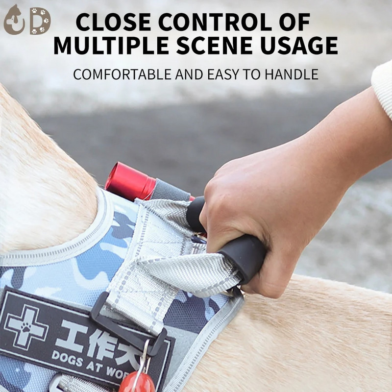 Daugiafunkcinis naminių šunų diržas Vidutinis didelis šuns šviesą atspindintis diržas Patogus kvėpuojantis liemenės krūtinės diržas šuniui