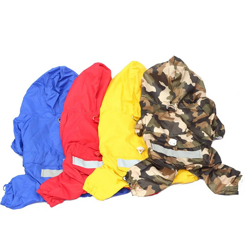 Lauko poliesterio naminių gyvūnėlių šuniukų vandeniui atsparus lietpaltis šuniui su gobtuvu lietaus komplektas, skirtas Teddy Mopsui Čihuahua Šicu Jorkšyro terjerui