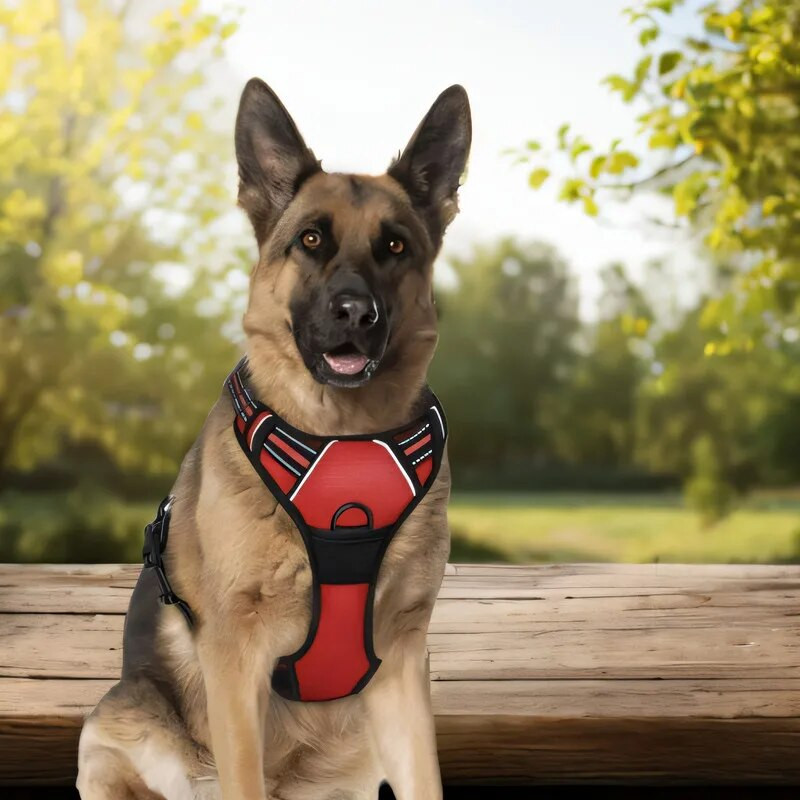 Šviesą atspindintys šunų diržai, kvėpuojantys šunų priedai, liemenė su rankena mažiems dideliems šunims.