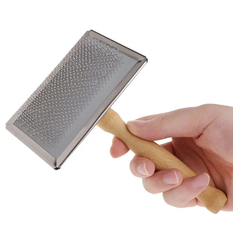 Naminių gyvūnėlių priežiūros šukos, plaukų slinkimas, šepetys, medinė rankena, šlifavimo priemonė šunims katėms, didmeninė prekyba