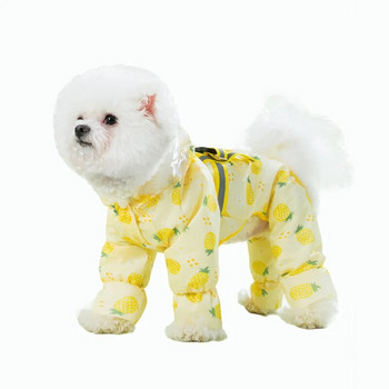 Νέο αδιάβροχο σκύλος αδιάβροχο Chihuahua all-inclusive λουρί αδιάβροχο μικρό σκύλο αδιάβροχο σκύλο Ρούχα για κουτάβι Μικρό αδιάβροχο σκύλο
