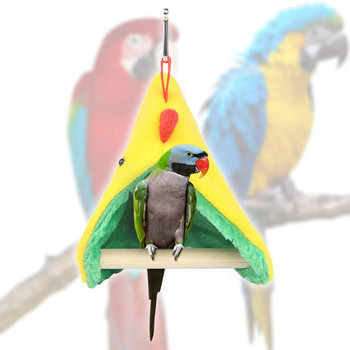 Χειμωνιάτικη Άνοιξη Ζεστή Φωλιά Πουλιών Κρεβάτι αιώρα Κλουβί Πέρκα για παπαγάλο Parakeet Finch Καναρίνι Παιχνίδι Μικρά Κατοικίδια Προμήθειες