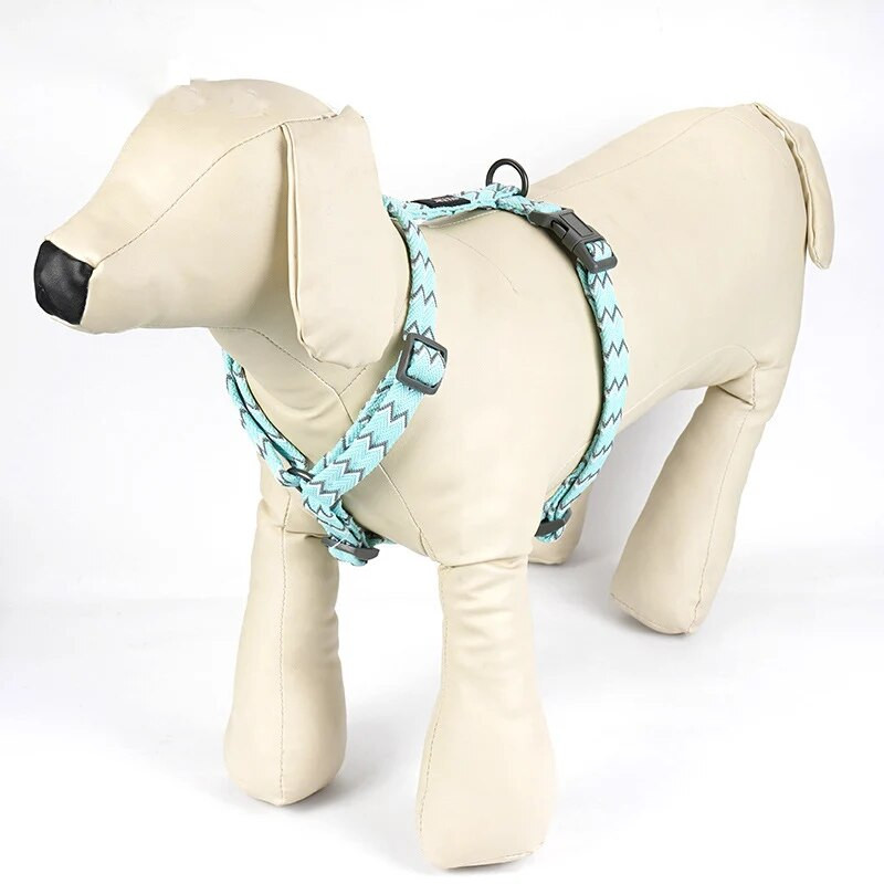 Ham pentru animale de companie din nailon, reglabil, respirabil, în formă de I, piept sport și spate, mijloc mare, obraznic, vestă pentru câine, mers și alergare.