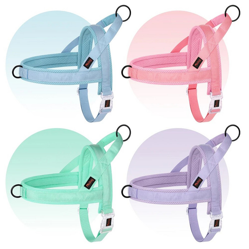 Állítható nylon kutyahám Színes kisállatkutyák mellény hám gyorsfűzős vezérlő fogantyúval kicsi, közepes méretű chihuahua kutyák számára