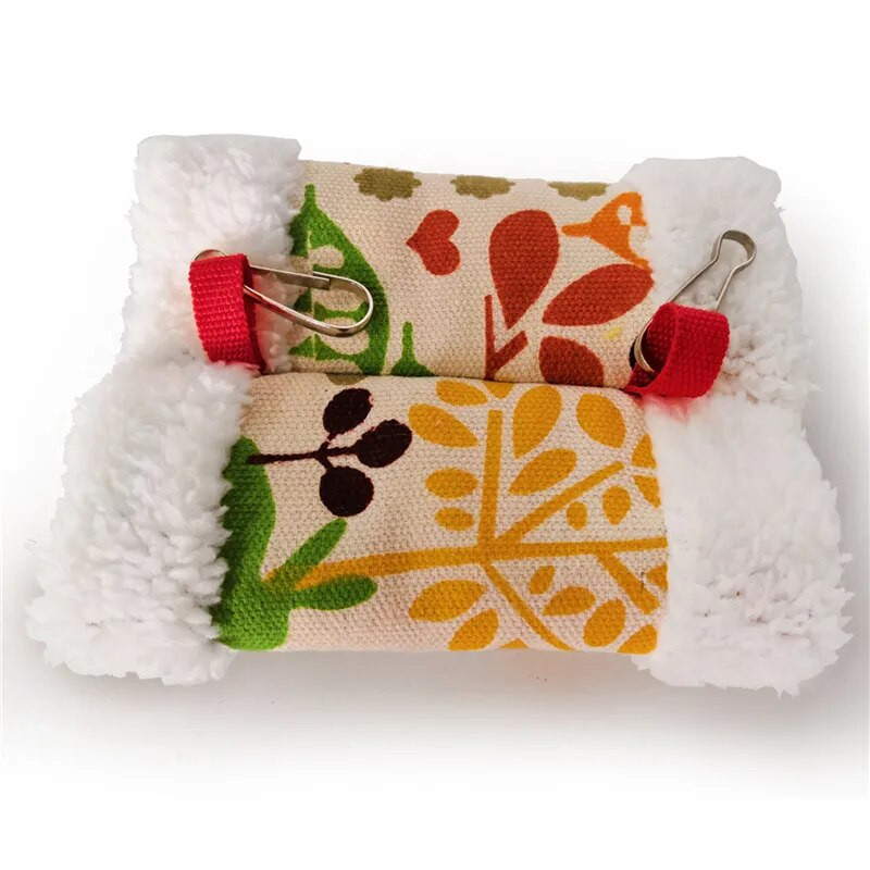 Mažų gyvūnų lėlių namelis Minkštas pliušinis paukščių papūgos lizdas hamakas naminių gyvūnėlių kabantis narvas Šilta stovinčio paukščio namelio palapinė