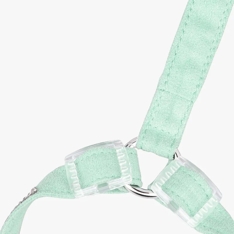 Prabangūs Kalnų krištolinio akmens zomšiniai šunų diržai Crystal Bling krūtinės dirželiai Reguliuojami saugos diržai katės antkakliui Viskas šunims Harnais Chien