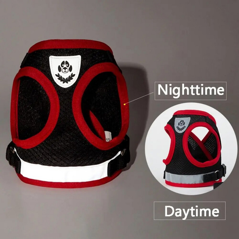 Kölyökhám Kutya Póráz Légáteresztő nyári hálós mellény Fényvisszaverő kisállat macska mellkaspántok Chihuahua Yorkies Teddy vontatási kötél