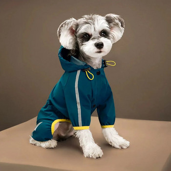 Αδιάβροχο παλτό βροχής για σκύλους Αδιάβροχο γάτας Αδιάβροχο για εξωτερικούς χώρους Κουκούλα ένδυση Jumpsuit Puppy Rainy Day Clothes Outdoor Jacket Pet Supplies