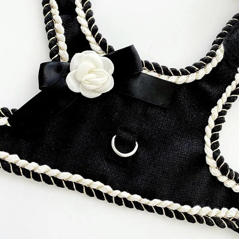 Kisállat aranyos mellkasi heveder Vontatókötél Kutya Kis macska mellkasi pánt Ruhák Vonópánt Sétáltató kutyaszíj Teddy máltai kutyák kiegészítők