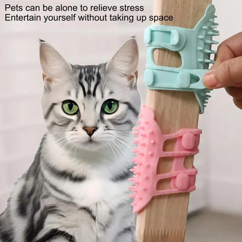 Χτένη για κατοικίδια Παιχνίδι Cat Toy Παιχνίδι για μαλακή χτένα μασάζ για γάτες με ξύστρα προσώπου Catnip για αξεσουάρ για κουτάβια γατάκια