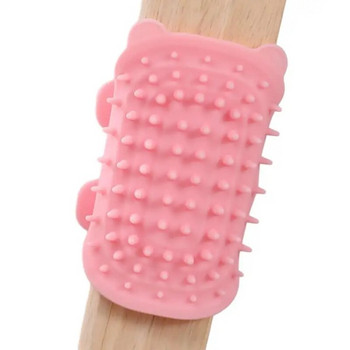 Pet Brush Comb Play Cat Toy Softer Cat Self Groomer Massage Comb with Catnip Cat Face Scratcher for Kitten Puppy Cat Accessories