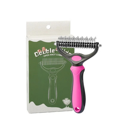 Profesionalna četka za skidanje dlake za kućne ljubimce Skidač dlake s pasa Sjekač za čvorove krzna kućnih ljubimaca Četke za češljanje za štene, mačke Potrepštine za njegu pasa