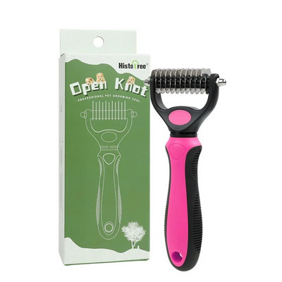 Profesionalna četka za skidanje dlake za kućne ljubimce Skidač dlake s pasa Sjekač za čvorove krzna kućnih ljubimaca Četke za češljanje za štene, mačke Potrepštine za njegu pasa