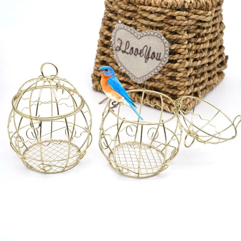 Arany Vintage üreges madárketrec kültéri madárketrec etető hörcsög nyúl papagáj kisállat játék kisállattartó galamb kisállat tenyészdoboz