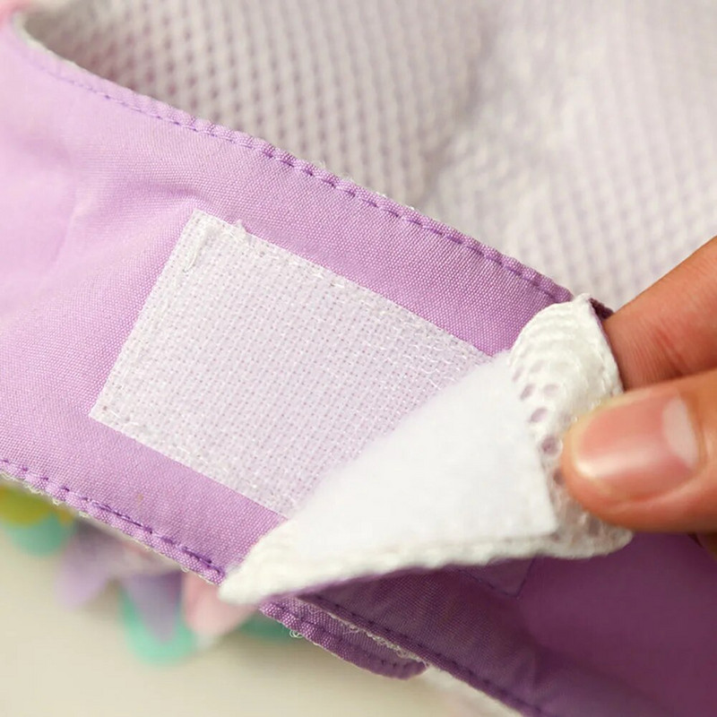 Luxus Flower Girl Dogs hám és póráz készlet húzás nélkül, puha, állítható, légáteresztő hálós aranyos virágos kiskutya kisállat biztonsági mellény