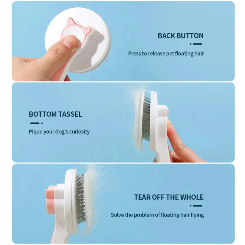 Kassi karvade eemaldaja hari koerale ja kassile lemmikloomade juuksehari juuksemasseerija eemaldab kassipoegade karvad Kassidele lemmikloomatooted Cepillo Para Gato