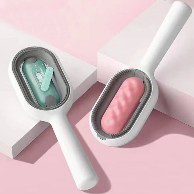 Perie pentru îngrijirea animalelor de companie Pieptene general pentru pisici și câini pentru a îndepărta părul plutitor Masaj lipicios pentru păr Accesorii pentru curățarea animalelor de companie Accesorii pentru animale de companie