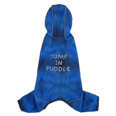 Atsparus vandeniui šunų lietpaltis mažam šuniui Spalvingi šviesą atspindintys apsauginiai drabužiai naminiams gyvūnėliams Striukė nuo lietaus su 4 kojomis nuo vėjo su gobtuvu šuns pončas