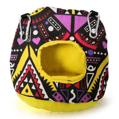 Meleg madárfészek téli ház függő függőágy ketrec kiegészítők plüss búvóhely papagáj számára