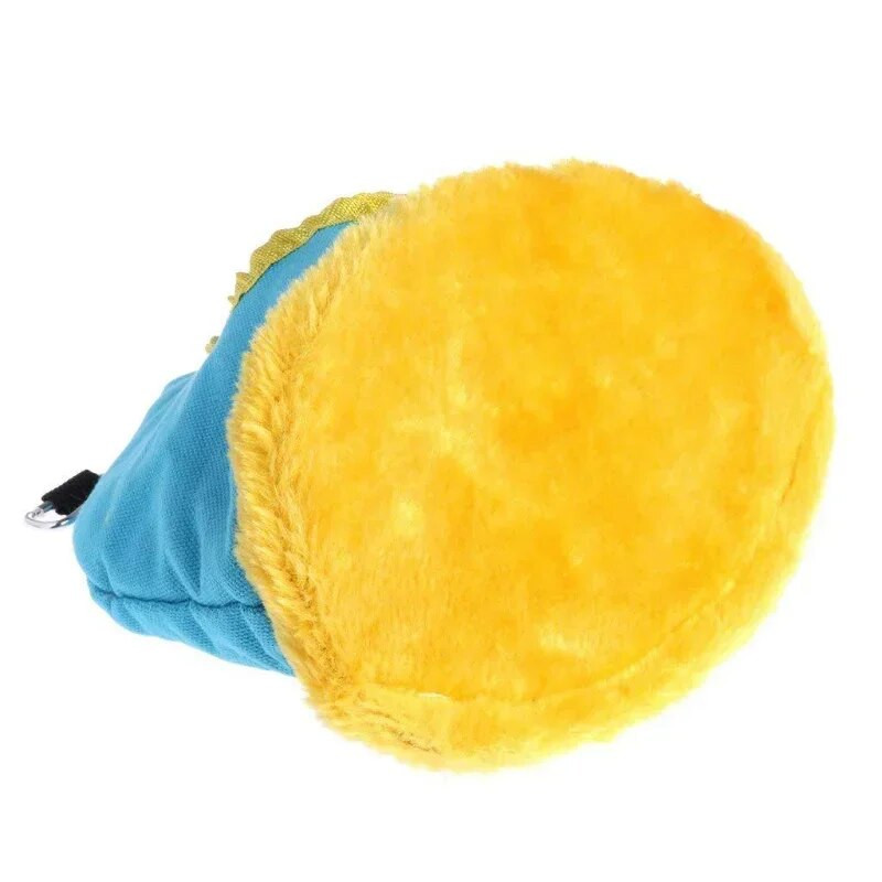 Meleg madárfészek téli ház függő függőágy ketrec kiegészítők plüss búvóhely papagáj számára