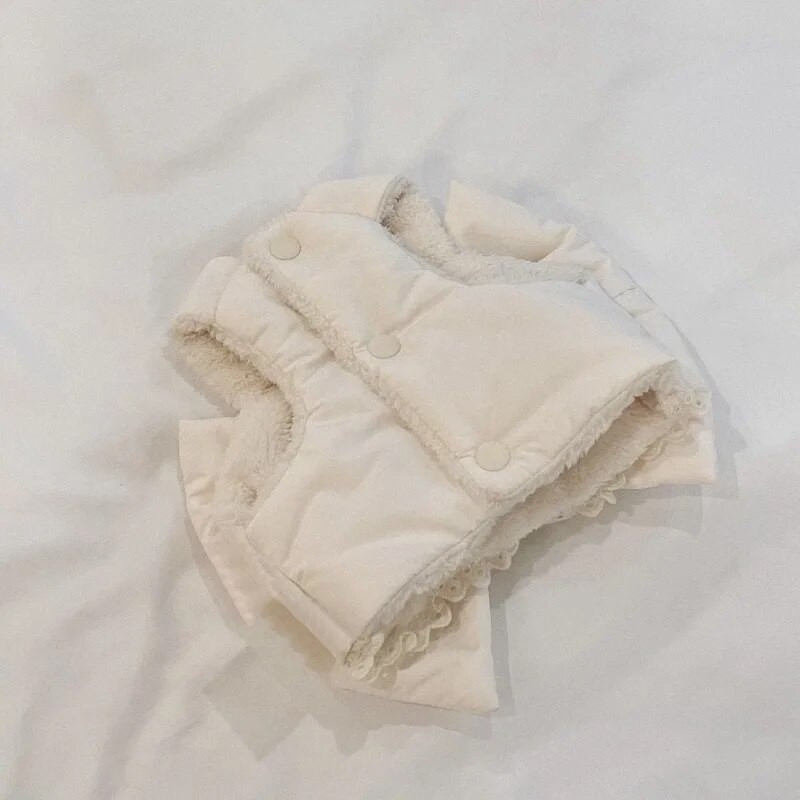 Suknelės šuniukui katėms Vasariniai rūbai augintiniams Mieli lankeliai rudenį ir žiemą pliušiniai su pavadėliu rinkiniai mažiems šunims katėms kačiuko drabužiai