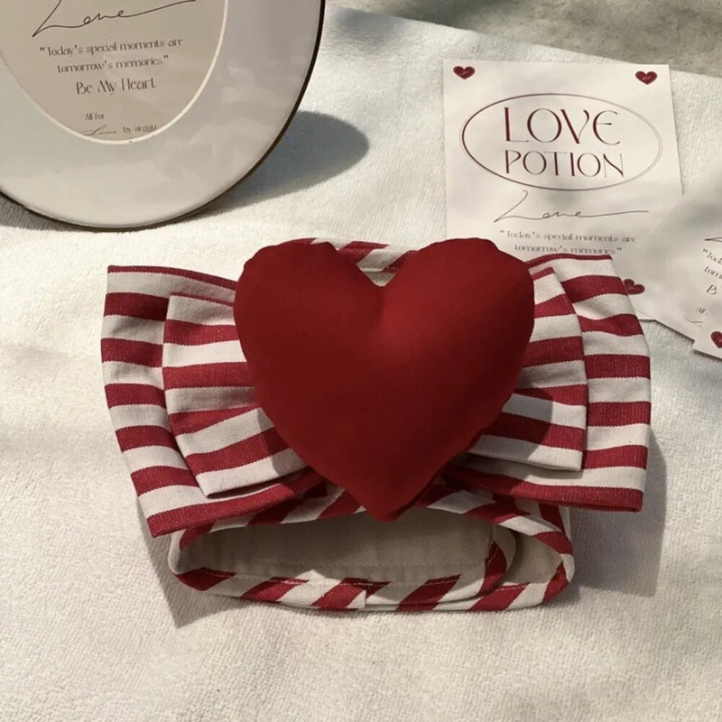 Mielas šuns dirželis Širdies formos krūtinės dirželis šuo raudonos širdelės juostelių rinkinys Traukos virvės krūtinės dirželio rinkinys Maltos vaikščiojantis šuo virvė augintinis