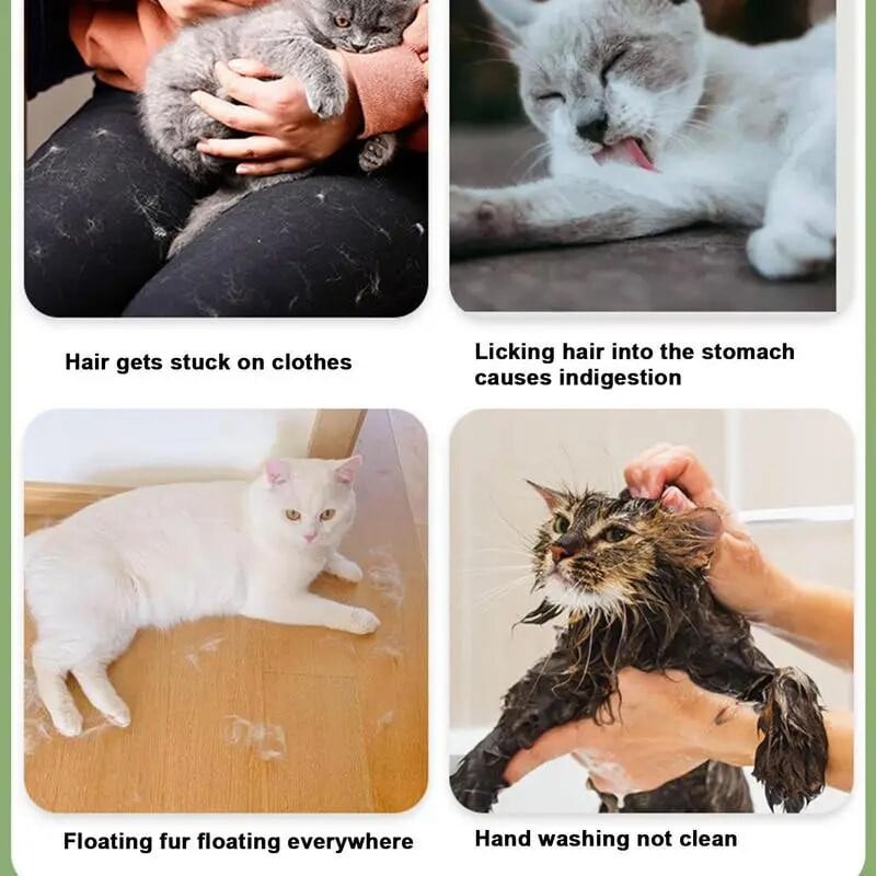 Kačių plaukų pirštinės ir naminių gyvūnėlių kailių šalinimo pirštinės Kačių šunų priežiūros pirštinių šepetys, skirtas plaukų slinkimui.