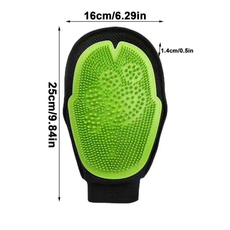 Kačių plaukų pirštinės ir naminių gyvūnėlių kailių šalinimo pirštinės Kačių šunų priežiūros pirštinių šepetys, skirtas plaukų slinkimui.