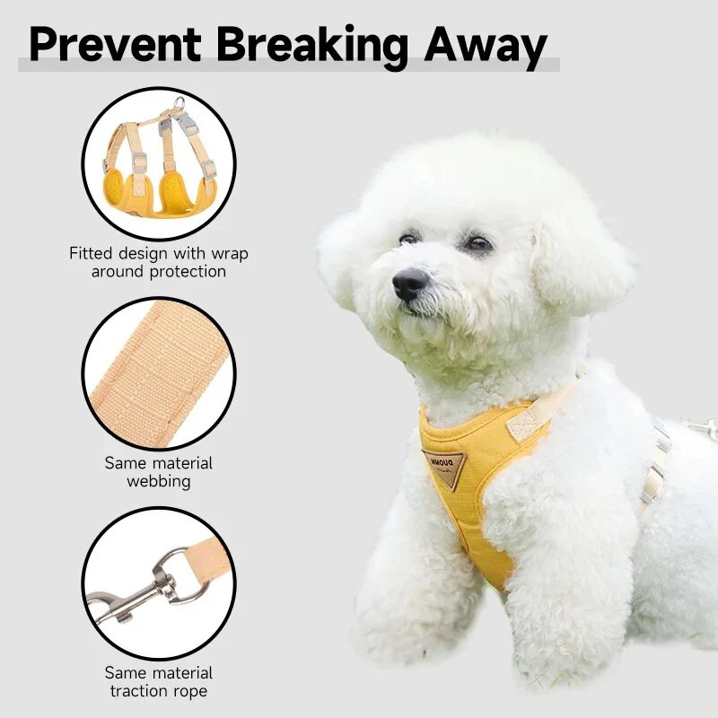Šunų diržai ir pavadėlis Naminių gyvūnėlių pavadėlis su pavadėliu mažiems šunims Patogūs lauko diržai, atsparūs šunims