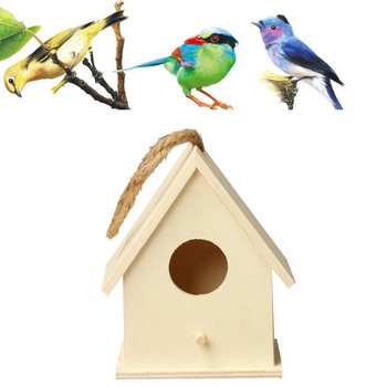 Bird Bird Dox Къща за птици Кутия Къща Кутия за птици Дървена къща Кутия Вътрешен двор и градина Още резервни цветя за птици