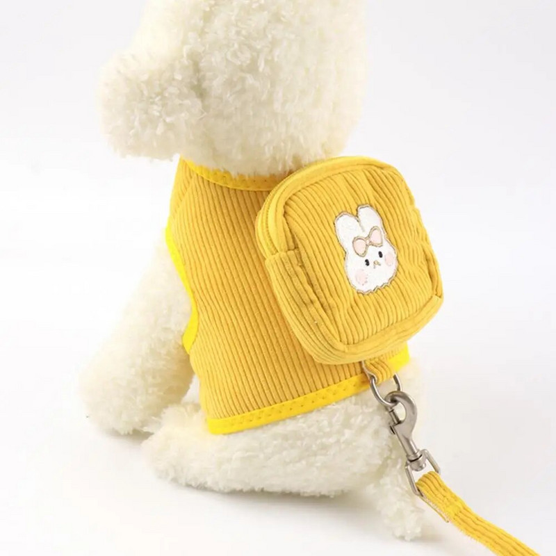 1 set torbica za pohranu grickalica Torba za naramenice za štene Okružujući topli pamučni pojas od 360 stupnjeva za kućne ljubimce Ruksak za čaše za vodu